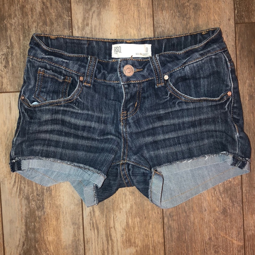 low rise jean shorts